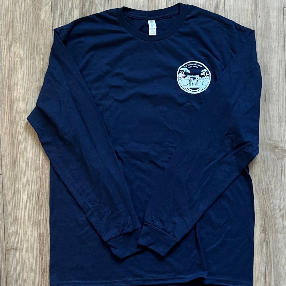 DC Tillman Project Navy Long Sleeve Graphic Tee Size Large NWOT